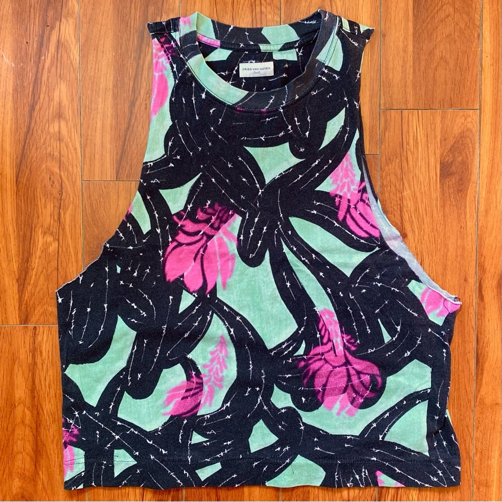 Dries Van Noten Printed Tank Top